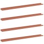 Estante de pared 4 pcs Rojo 115 x 9 x 3 cm Madera de ingeniería en Estanterías | Comprar online en Foru.es