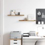 Estante de pared con estante 2 pcs Marrón 60 x 9 x 3 cm en Estanterías | Comprar online en Foru.es