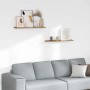 Estante de pared con estante 2 pcs Marrón 80 x 9 x 3 cm en Estanterías | Comprar online en Foru.es