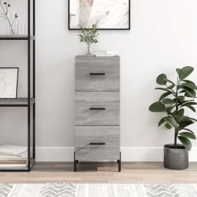 Aparador madera de ingeniería gris Sonoma 34,5x34x90 cm de vidaXL, Aparadores - Ref: Foro24-828618, Precio: 79,16 €, Descuent...