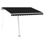 Toldo de pie manual retráctil gris antracita 350x250 cm en Toldos | Comprar online en Foru.es