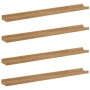 Estante de pared con estante 4 pcs Marrón 80 x 9 x 3 cm en Estanterías | Comprar online en Foru.es