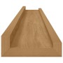 Estante de pared con estante 4 pcs Marrón 80 x 9 x 3 cm en Estanterías | Comprar online en Foru.es