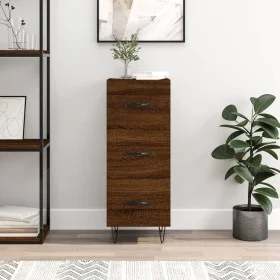 Aparador madera de ingeniería marrón roble 34,5x34x90 cm de vidaXL, Aparadores - Ref: Foro24-828603, Precio: 69,28 €, Descuen...