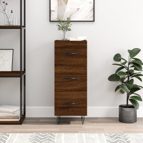 Aparador madera de ingeniería marrón roble 34,5x34x90 cm de vidaXL, Aparadores - Ref: Foro24-828603, Precio: 70,14 €, Descuen...