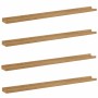 Estante de pared con estante 4 pcs Marrón 100 x 9 x 3 cm en Estanterías | Comprar online en Foru.es