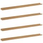 Estante de pared con estante 4 pcs Marrón 115 x 9 x 3 cm en Estanterías | Comprar online en Foru.es