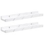 Estante de pared con estante 2 pcs Mármol 40 x 9 x 3 cm en Estanterías | Comprar online en Foru.es