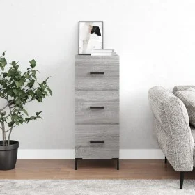 Sonoma gray engineered wood sideboard 34.5x34x90 cm by vidaXL, Sideboards - Ref: Foro24-828610, Price: 76,68 €, Discount: %