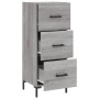 Aparador madera de ingeniería gris Sonoma 34,5x34x90 cm de vidaXL, Aparadores - Ref: Foro24-828610, Precio: 77,68 €, Descuent...