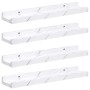 Estante de pared con estante 4 pcs Mármol 40 x 9 x 3 cm en Estanterías | Comprar online en Foru.es