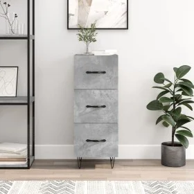 Concrete gray plywood sideboard 34.5x34x90 cm by vidaXL, Sideboards - Ref: Foro24-828600, Price: 66,03 €, Discount: %