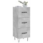 Aparador de madera contrachapada gris hormigón 34,5x34x90 cm de vidaXL, Aparadores - Ref: Foro24-828600, Precio: 66,85 €, Des...