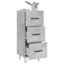 Aparador de madera contrachapada gris hormigón 34,5x34x90 cm de vidaXL, Aparadores - Ref: Foro24-828600, Precio: 66,85 €, Des...