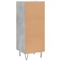 Aparador de madera contrachapada gris hormigón 34,5x34x90 cm de vidaXL, Aparadores - Ref: Foro24-828600, Precio: 66,85 €, Des...