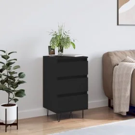 Aparador madera de ingeniería negro 40x35x70 cm de vidaXL, Aparadores - Ref: Foro24-831093, Precio: 73,74 €, Descuento: %
