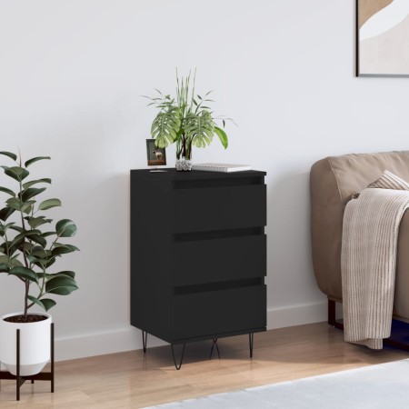 Aparador madera de ingeniería negro 40x35x70 cm de vidaXL, Aparadores - Ref: Foro24-831093, Precio: 74,92 €, Descuento: %