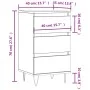 Aparador madera de ingeniería negro 40x35x70 cm de vidaXL, Aparadores - Ref: Foro24-831093, Precio: 73,74 €, Descuento: %