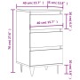 Aparador madera de ingeniería negro 40x35x70 cm de vidaXL, Aparadores - Ref: Foro24-831093, Precio: 74,92 €, Descuento: %