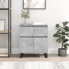 Aparador de madera contrachapada gris hormigón 60x35x70 cm de vidaXL, Aparadores - Ref: Foro24-831128, Precio: 83,32 €, Descu...