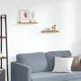 Estante de pared 2 pcs Beige 40 x 9 x 3 cm Madera de ingeniería en Estanterías | Comprar online en Foru.es