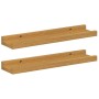 Estante de pared 2 pcs Beige 40 x 9 x 3 cm Madera de ingeniería en Estanterías | Comprar online en Foru.es