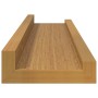 Estante de pared 2 pcs Beige 40 x 9 x 3 cm Madera de ingeniería en Estanterías | Comprar online en Foru.es