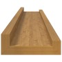 Estante de pared 2 pcs Beige 60 x 9 x 3 cm Madera de ingeniería en Estanterías | Comprar online en Foru.es