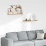 Estante de pared 2 pcs Beige 80 x 9 x 3 cm Madera de ingeniería en Estanterías | Comprar online en Foru.es