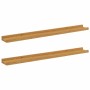 Estante de pared 2 pcs Beige 80 x 9 x 3 cm Madera de ingeniería en Estanterías | Comprar online en Foru.es