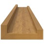 Estante de pared 2 pcs Beige 80 x 9 x 3 cm Madera de ingeniería en Estanterías | Comprar online en Foru.es