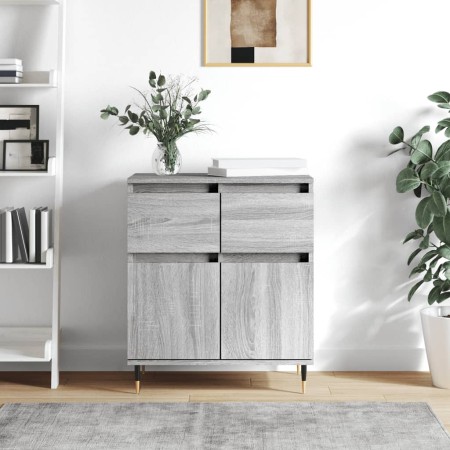 Aparador de madera contrachapada gris Sonoma 60x35x70 cm de vidaXL, Aparadores - Ref: Foro24-831114, Precio: 67,87 €, Descuen...