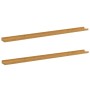 Estante de pared con estante 2 pcs Beige 115 x 9 x 3 cm en Estanterías | Comprar online en Foru.es