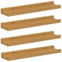 Estante de pared 4 pcs Beige 40 x 9 x 3 cm Madera de ingeniería en Estanterías | Comprar online en Foru.es