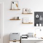 Estante de pared 4 pcs Beige 40 x 9 x 3 cm Madera de ingeniería en Estanterías | Comprar online en Foru.es