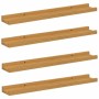Estante de pared 4 pcs Beige 60 x 9 x 3 cm Madera de ingeniería en Estanterías | Comprar online en Foru.es