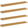 Estante de pared 4 pcs Beige 80 x 9 x 3 cm Madera de ingeniería en Estanterías | Comprar online en Foru.es