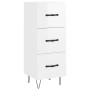 Aparador de madera contrachapada blanco brillante 34,5x34x90 cm de vidaXL, Aparadores - Ref: Foro24-828598, Precio: 73,13 €, ...