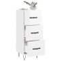 Aparador de madera contrachapada blanco brillante 34,5x34x90 cm de vidaXL, Aparadores - Ref: Foro24-828598, Precio: 73,13 €, ...