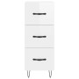 Aparador de madera contrachapada blanco brillante 34,5x34x90 cm de vidaXL, Aparadores - Ref: Foro24-828598, Precio: 73,13 €, ...