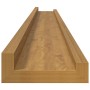 Estante de pared con estante 4 pcs Beige 100 x 9 x 3 cm en Estanterías | Comprar online en Foru.es
