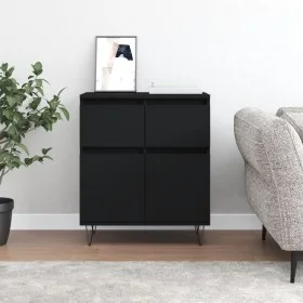 Black plywood sideboard 60x35x70 cm by vidaXL, Sideboards - Ref: Foro24-831117, Price: 84,47 €, Discount: %