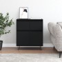 Aparador de madera contrachapada negro 60x35x70 cm de vidaXL, Aparadores - Ref: Foro24-831117, Precio: 85,83 €, Descuento: %