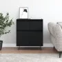 Aparador de madera contrachapada negro 60x35x70 cm de vidaXL, Aparadores - Ref: Foro24-831117, Precio: 84,47 €, Descuento: %