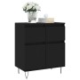 Aparador de madera contrachapada negro 60x35x70 cm de vidaXL, Aparadores - Ref: Foro24-831117, Precio: 85,83 €, Descuento: %