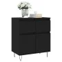Aparador de madera contrachapada negro 60x35x70 cm de vidaXL, Aparadores - Ref: Foro24-831117, Precio: 84,47 €, Descuento: %