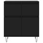 Aparador de madera contrachapada negro 60x35x70 cm de vidaXL, Aparadores - Ref: Foro24-831117, Precio: 85,83 €, Descuento: %