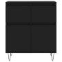 Aparador de madera contrachapada negro 60x35x70 cm de vidaXL, Aparadores - Ref: Foro24-831117, Precio: 84,47 €, Descuento: %