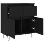Aparador de madera contrachapada negro 60x35x70 cm de vidaXL, Aparadores - Ref: Foro24-831117, Precio: 85,83 €, Descuento: %
