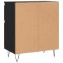 Aparador de madera contrachapada negro 60x35x70 cm de vidaXL, Aparadores - Ref: Foro24-831117, Precio: 84,47 €, Descuento: %